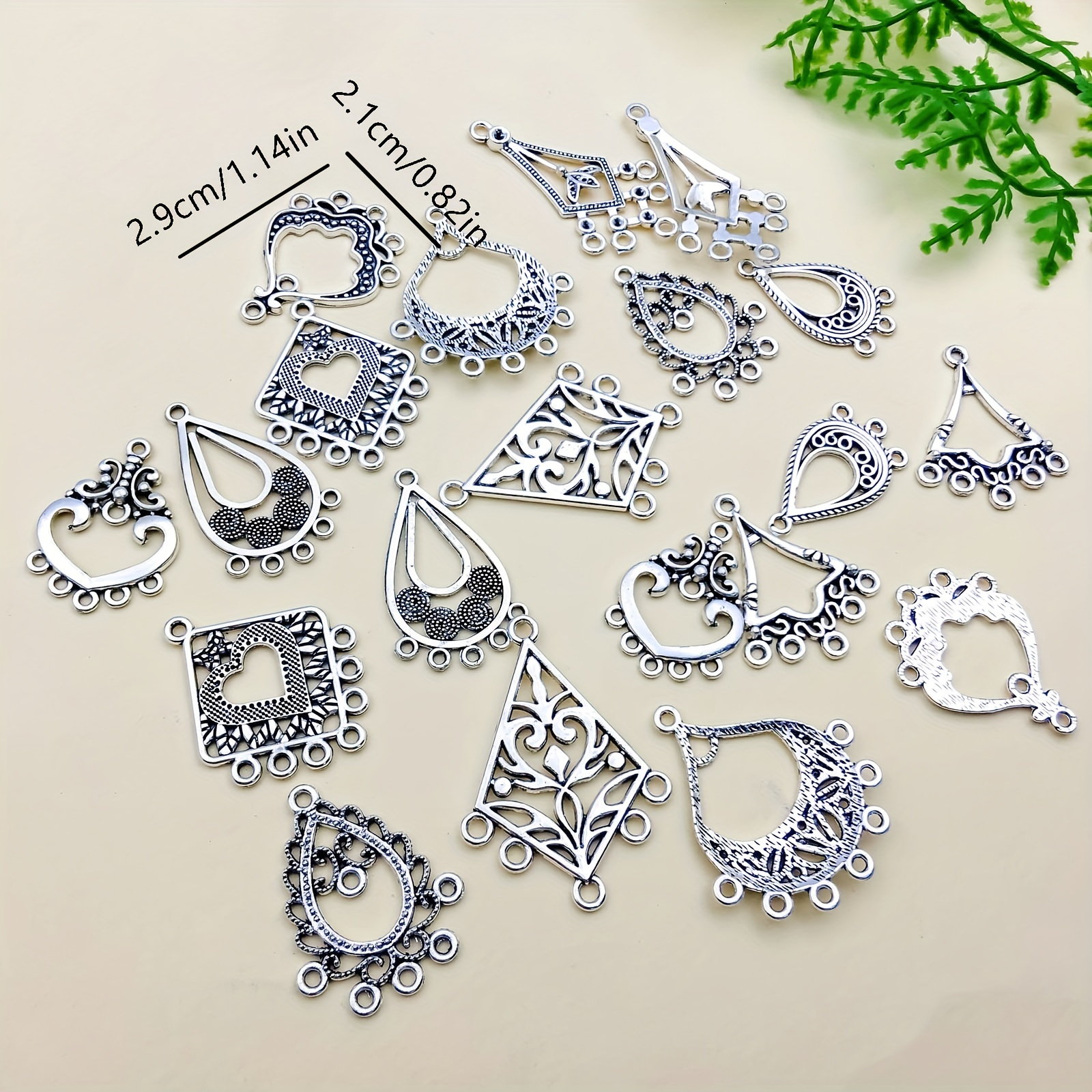 20pcs Zinc Alloy Antique Silver Ethnic Style Pendant DIY Jewelry Making